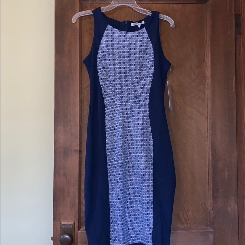 DAISY Fuentes blue sleeveless dress